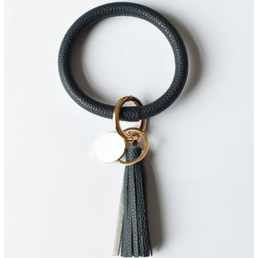 PU Leather Wrist Keyrings