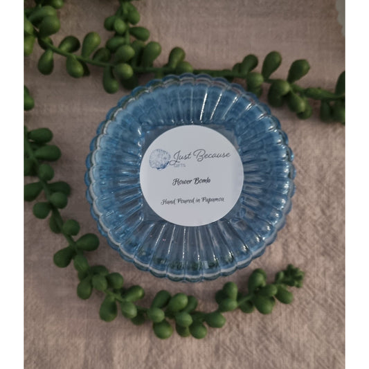 Macaron Jar Blue - Scented Soy Candle