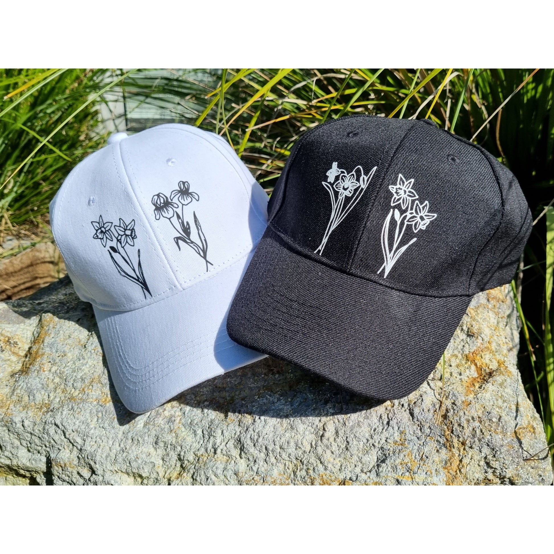 Cap with 2 Birth Month Flowers